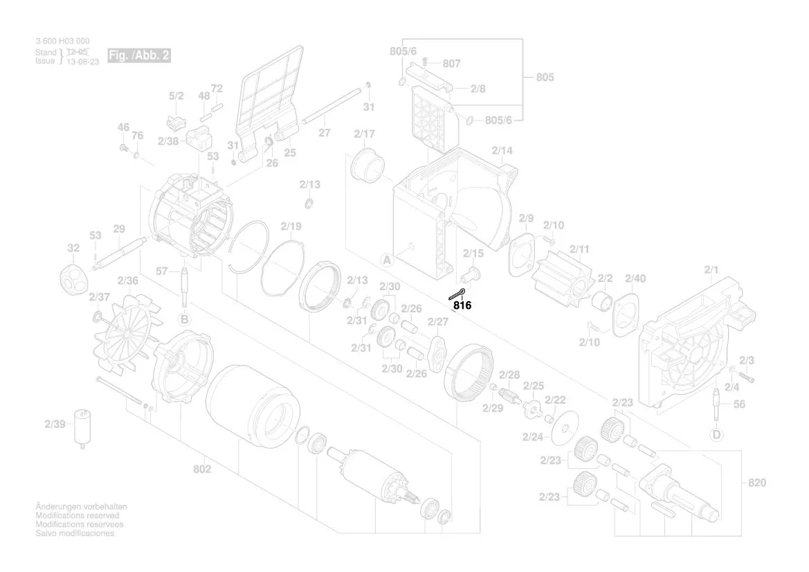 Goupille réf. 2 609 004 989 pour vis de réglage broyeur